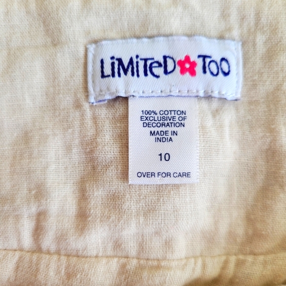 Cotton Creme Gauzy Tiered Midi Skirt size 10 (girls) size 2 (womens) - Picture 6 of 12